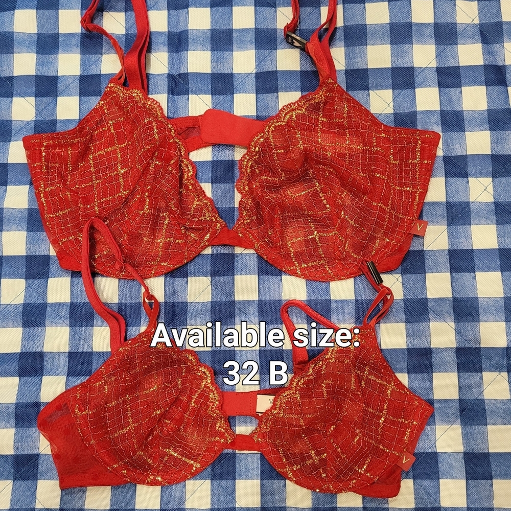 RED Victoria secret bra